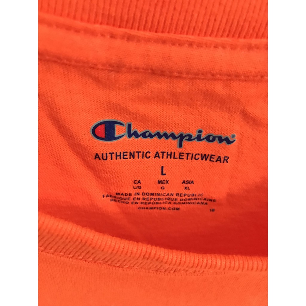 ÁO THUN CHAMPION® GRAPHIC TEE ORANGE - 100% AUTHENTIC chính hãng Mỹ