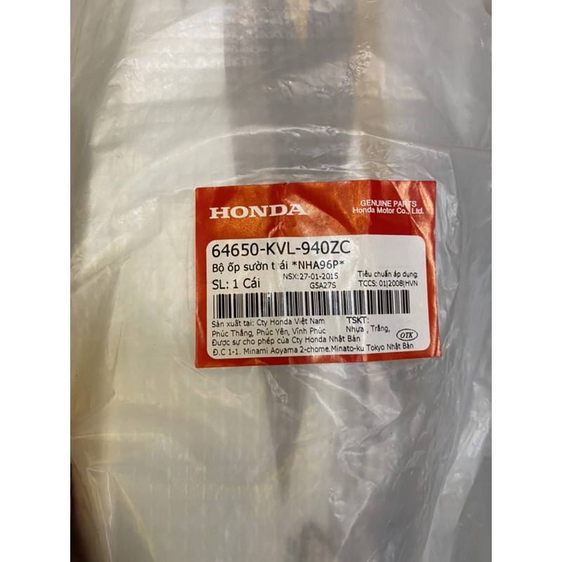 Dàn áo xe máy Future Neo fi 2008 màu trắng new chính hãng honda