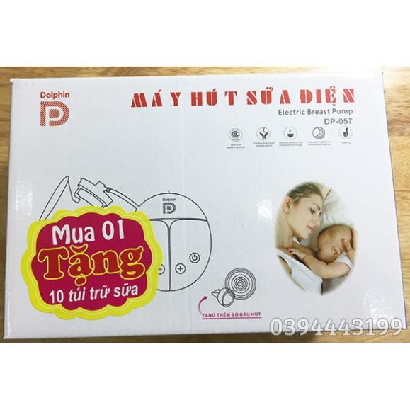 [FreeShip] Máy Hút Sữa Điện Đơn-Đôi Dolphin - Bảo Hành 1 Năm