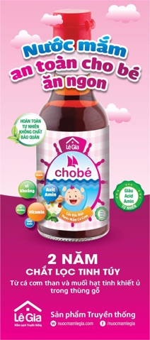 Nước mắm cá cơm LÊ GIA cho bé