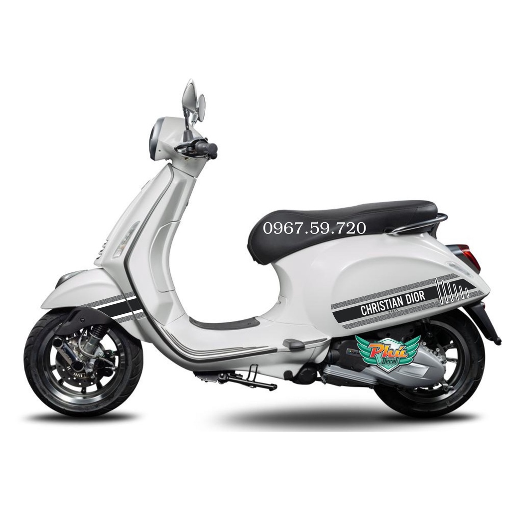 Bộ tem rời Christian Dior Vespa Sprint hoặc Primavera