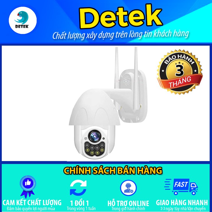 Camera IP ngoài trời X6000 X6100 Xoay 360 độ FullHD 1080P chống nước chống bụi dùng ứng dụng Yoosee (Ban đêm có màu)