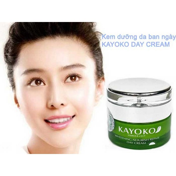 Kem trang điểm chống nắng ngọc trai Kayoko 5in1 Xanh – Nhật bản