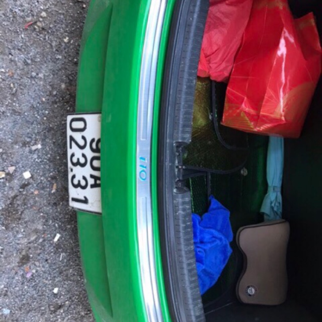 Ốp chống trầy cốp i10 hatback 2014 - 2020 inox ( ốp cốp ngoài)