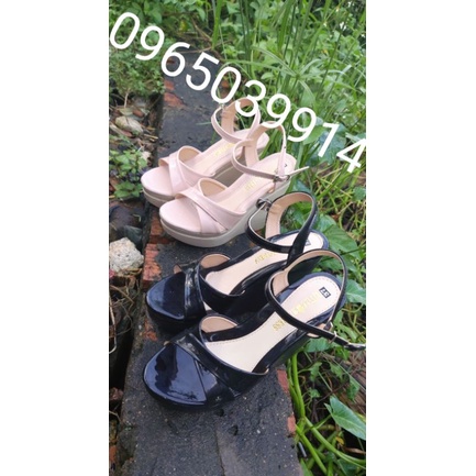 Cao gót đế xuồng chéo 12 phân cực nhẹ