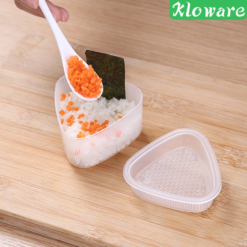 Set 4 Khuôn Làm Cơm Nắm Hình Tam Giác 7.5x4.5cm Phong Cách Nhật Bản DIY