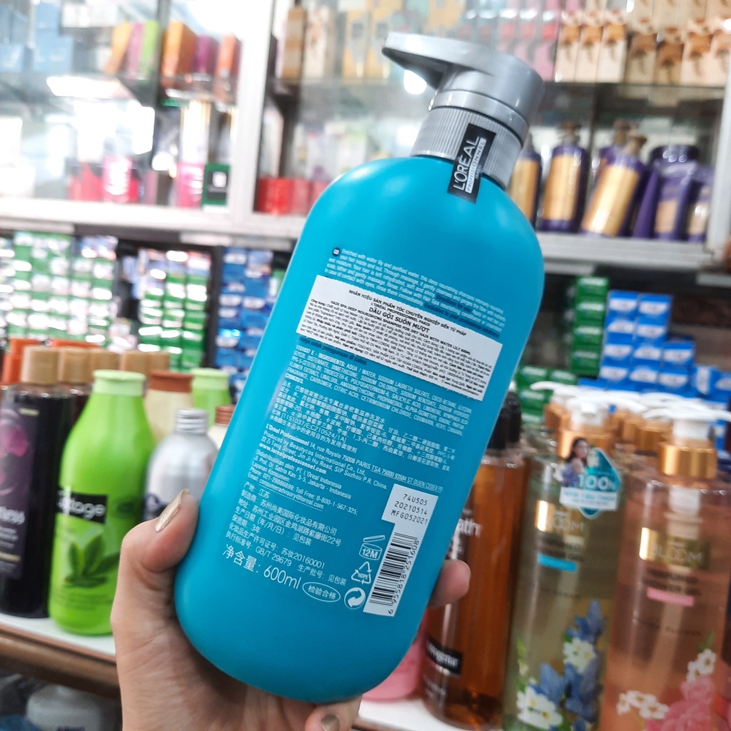 Dầu gội suôn mượt cho tóc khô L'oreal Hair Spa Deep Nourishing shampoo 600ml