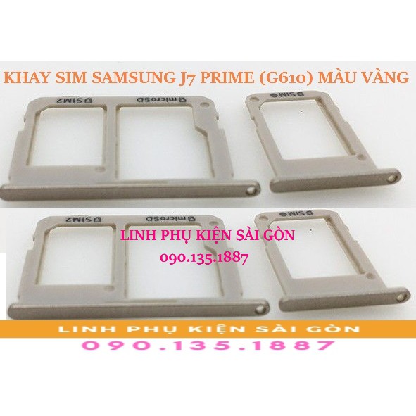 KHAY SIM SAMSUNG J7 PRIME (G610) MÀU VÀNG