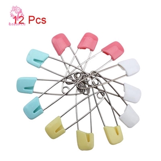 [DUY NHẤT HÔM NAY] 12pcs Baby Safety Shower Cloth Tãs Pins Holder Accessories