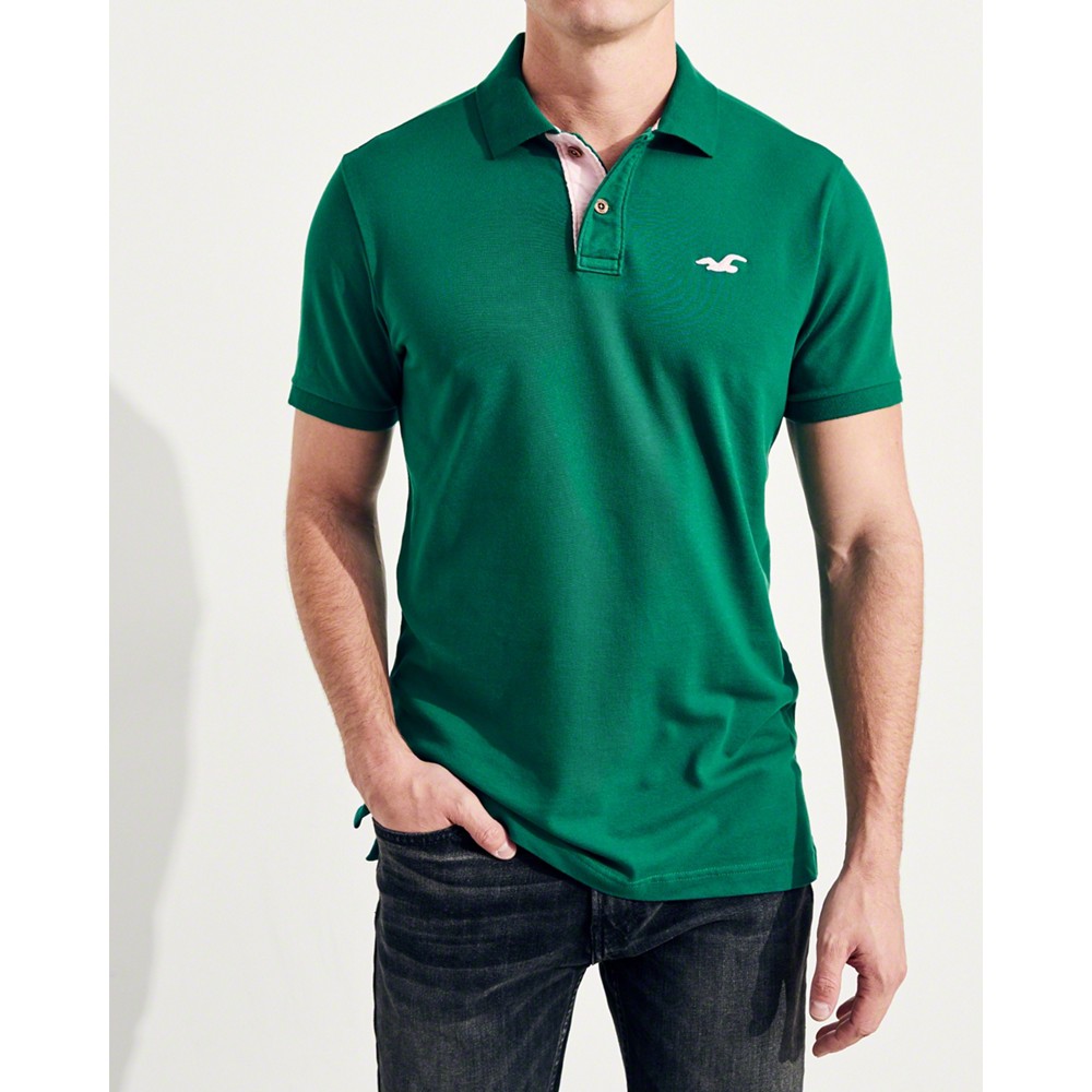 Áo thun nam Hollister HCO-P120 Stretch Pique Icon Polo