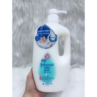 Sữa tắm chứa sữa & gạo johnson’s baby 1000ml