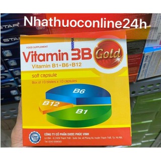 Viên Vitamin 3B Gold Phúc Vinh (hộp 100 viên)
