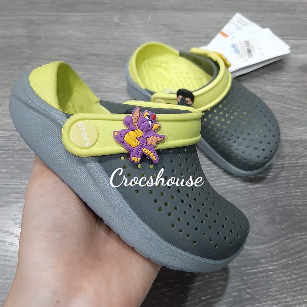 (Bảng màu 1) Dép sục crocs literide trẻ em hàng cao cấp, dép crocs bé trai bé gái - cross house