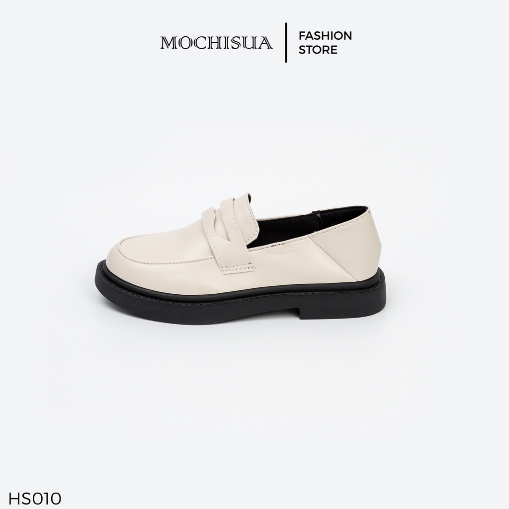 Giày Oxford Trắng Thời Trang Phong Cách Ulzzang Học Sinh Da Mềm - HS010