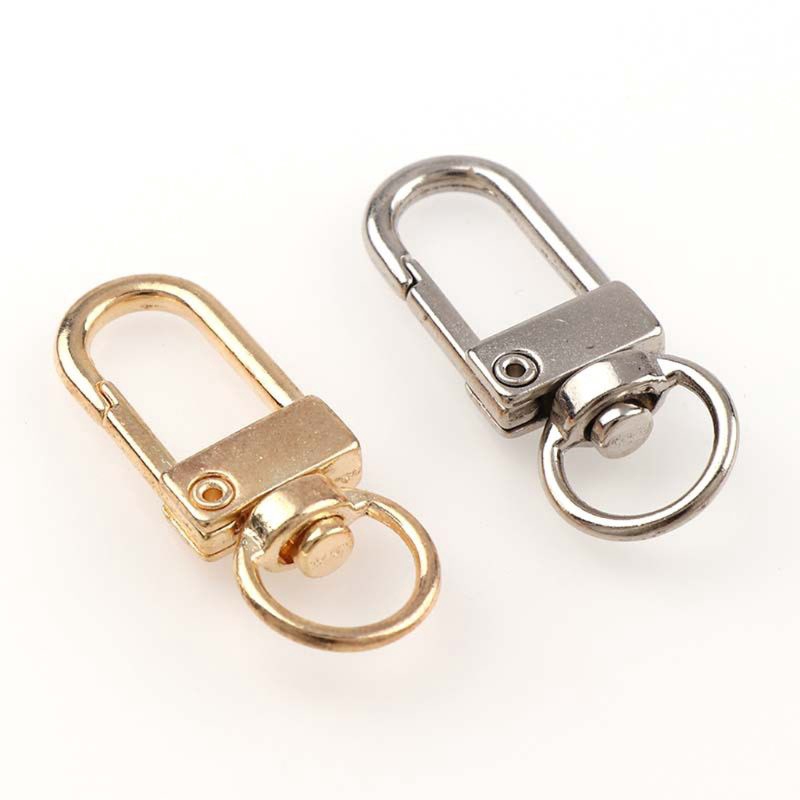 Set 5 khoen móc khóa xoay bằng thép đa năng tiện dụng