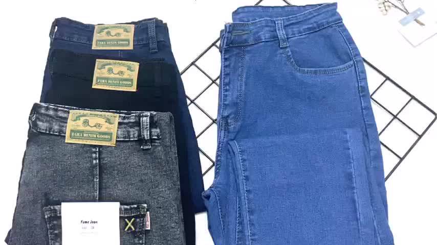 Quần jean nữ lưng cao bigsize từ 50-95kg G-JEANS vải jean co giãn tốt ,quần bò cạp cao size đại ống ôm hơi đứng | BigBuy360 - bigbuy360.vn