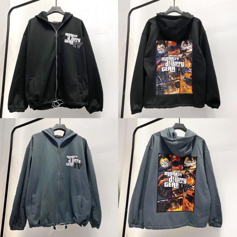 Áo Khoác Hoodie Dây kéo Hình LUFFY V1  ❤️ Chất nỉ bông cotton