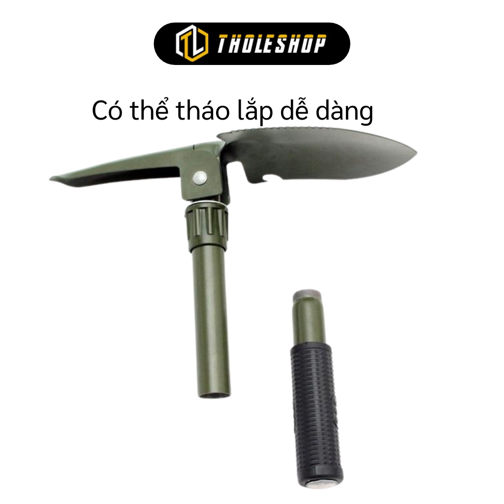 Xẻng đào đất gấp gọn -  Bộ cuốc xẻng đa năng 4 trong 1 mini dùng để làm vườn trồng hoa 3091