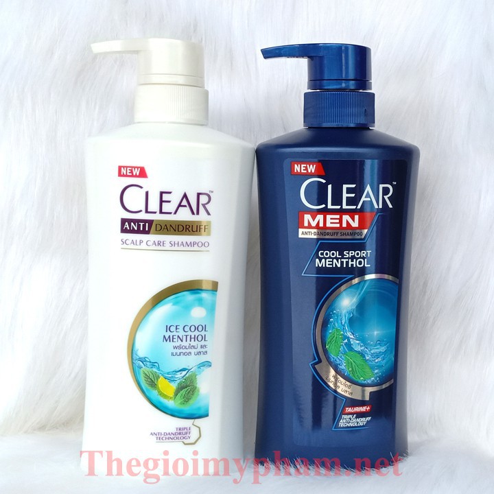 1 chaiDầu Gội Clear Bạc Hà 480ml hoăc Clear Men 450ml Thái Lan