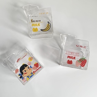 Cốc thuỷ tinh hình hộp sữa
