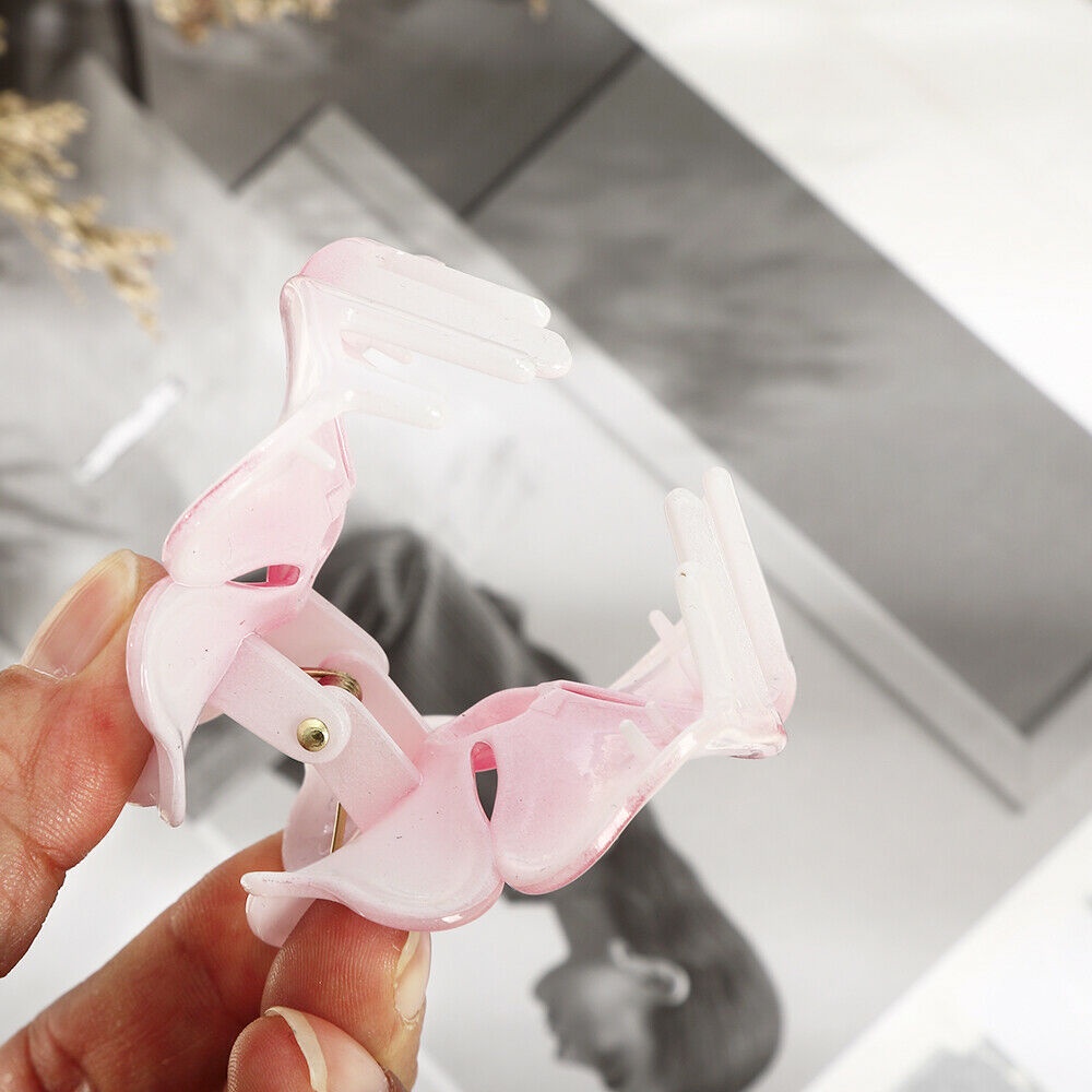 Kẹp tóc Haimeikang mặt hình hoa màu gradient phong cách Hàn Quốc dễ thương cho nữ