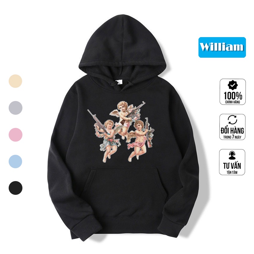 Áo hoodie nam nữ hình độc đáo chất nỉ bông dày dặn, in Pet cao cấp William - DS209