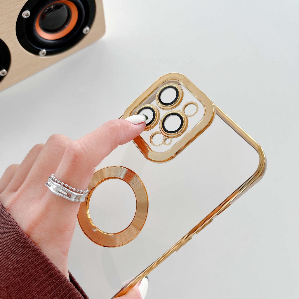Ốp Điện Thoại Silicon Trong Suốt Mạ Viền 6D Sang Trọng Chống Sốc Cho iPhone 13 Pro MAX 12 11 Pro MAX XS MAX XR X 7+ 8Plus