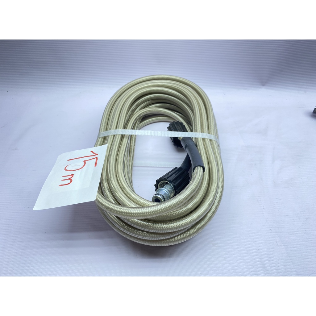 Thương hiệu: Taiwain Chất liệu: Nhựa – bố – kim loại chịu lực Áp lực cao Ren gắn: Ren trong 22mm Chiều dài:15m