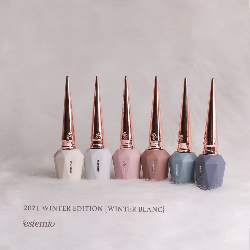 Sơn gel lông Estemio chính hãng Hàn Quốc set Winter Blanc