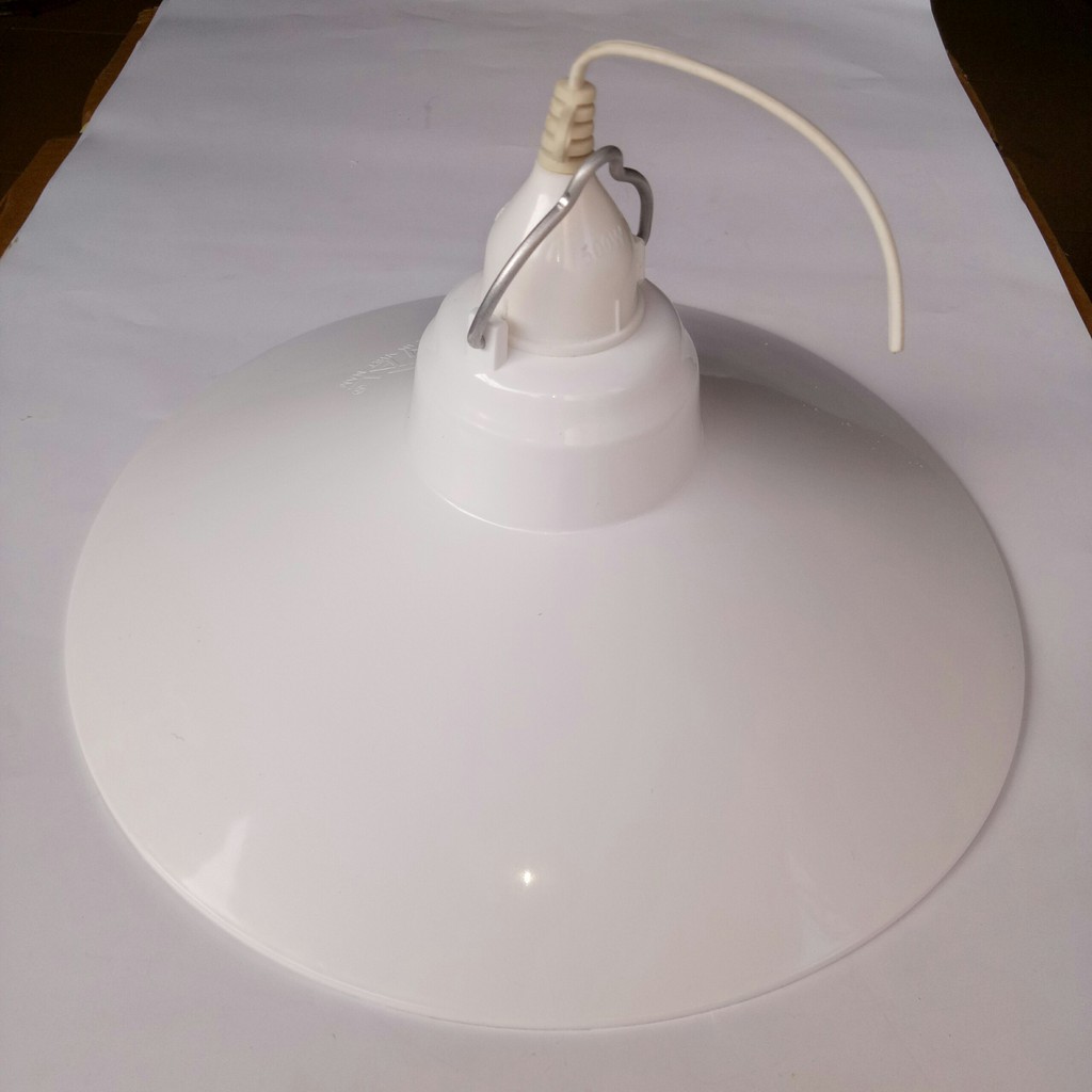 Chao Nhựa (Nhựa PC) 26,5cm + Đuôi Đèn Kín Nước Trắng Dây Dài 20cm | BigBuy360 - bigbuy360.vn