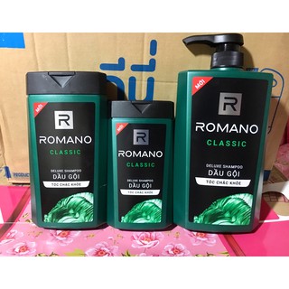Dầu gội hương nước hoa Romano Classic 650ml dành cho nam