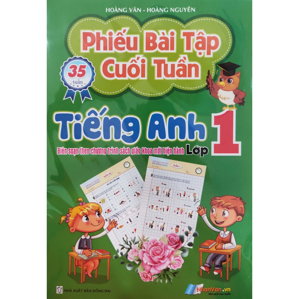 Sách - Phiếu bài tập cuối tuần Tiếng Anh Lớp 1 (Biên soạn theo chương trình SGK mới hiện hành)