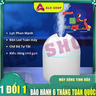 Máy Xông Tinh Dầu Mini 250 ml - AloShop MXTD , Phun Hơi Nước Tạo Ẩm, Có Đèn Thay Đèn Ngủ.