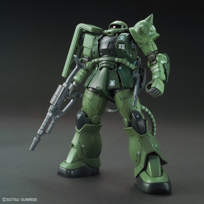 Mô Hình Lắp Ráp Hg 1 / 144 Ms-06c-6 / R6 Zaku Ii Type C-6 / R6 Bandai