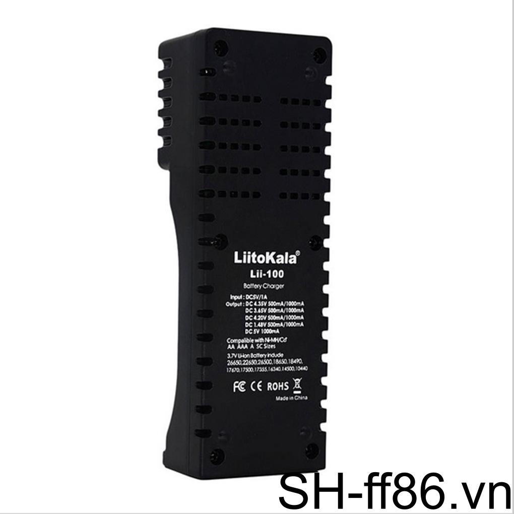 Bộ Sạc Pin Liitokala Lii-100 Chất Lượng Cao Cho Pin 18650 26650 4 35V / 3 2V / 3 7V / 1 2V ff86