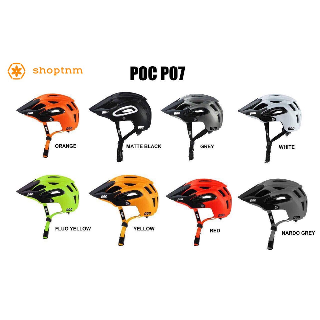 [ Chính Hãng ] Mũ bảo hiểm thể thao POC-07, Nón bảo hiểm xe đạp cao cấp POC Full box + khẩu trang.