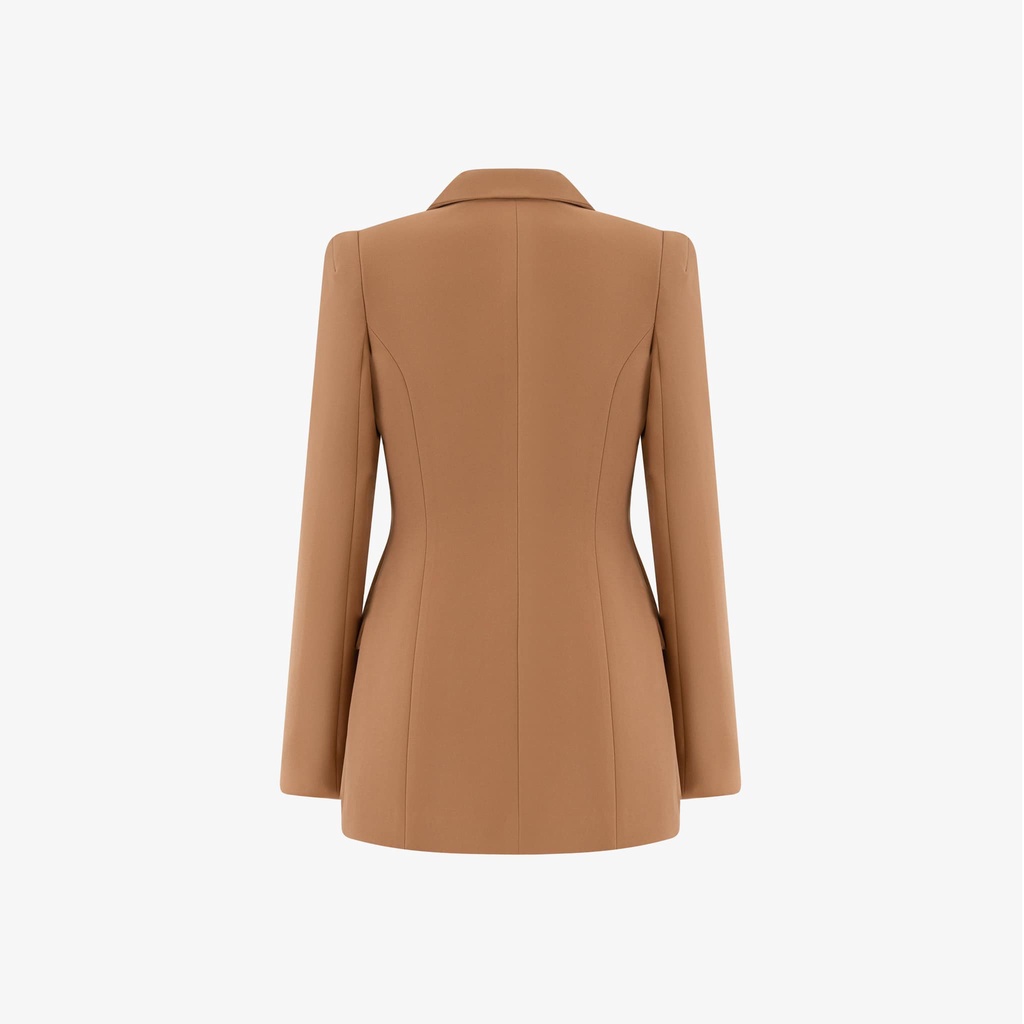 Áo Blazer Thiết Kế NKN Adela Nâu - Thời Trang Thiết Kế Cao Cấp