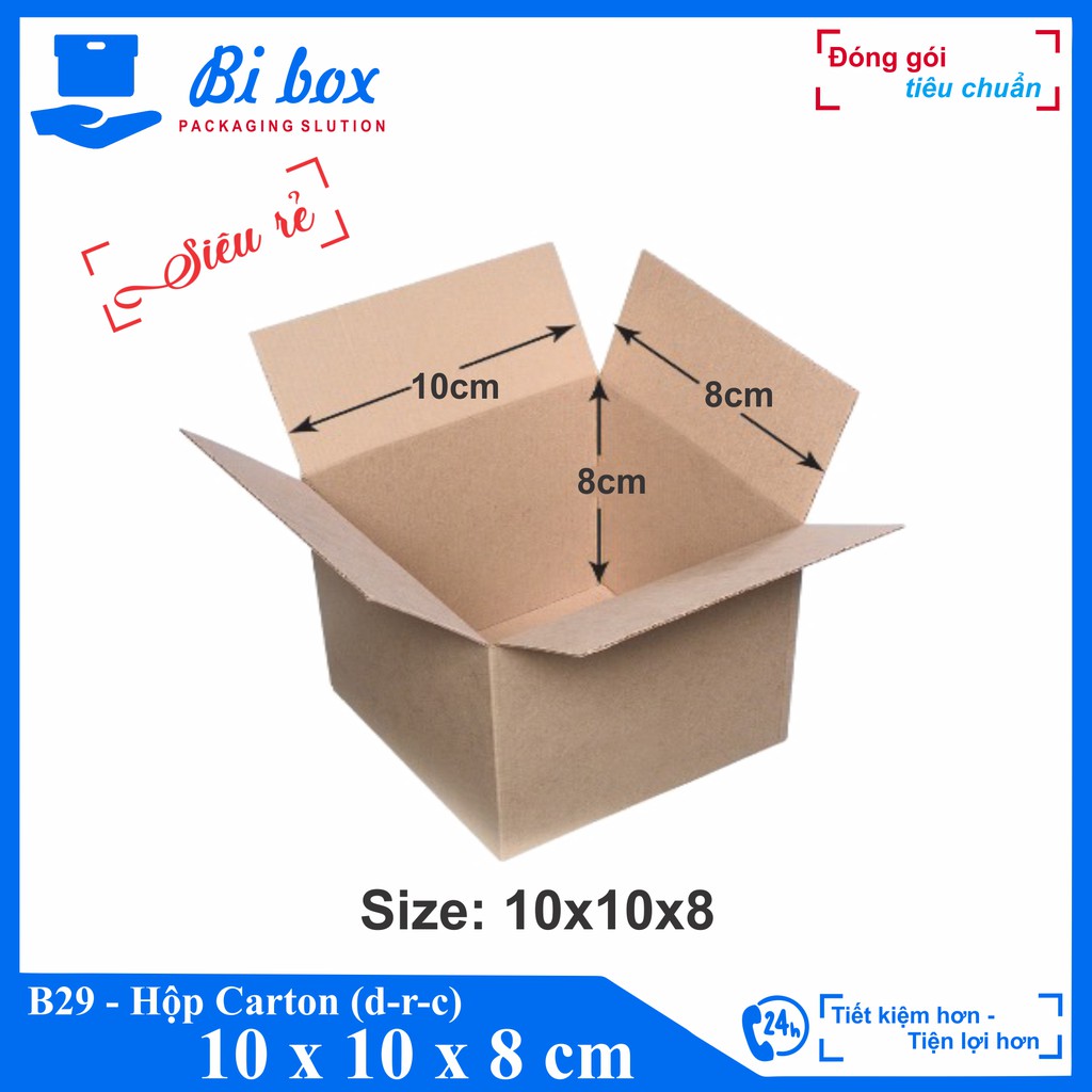 HỘP CARTON 10X10X8 - HỘP CARTON đóng hàng giá rẻ