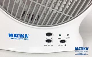 Quạt tích điện matika 6298