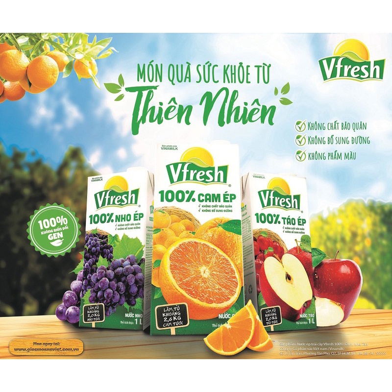 Nước ép Vfresh 1L vị táo