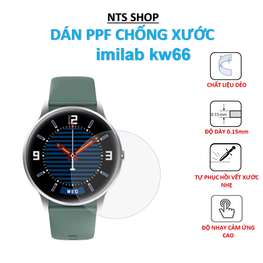 Combo 2 tấm dán dẻo PPF chống xước imilab kw66