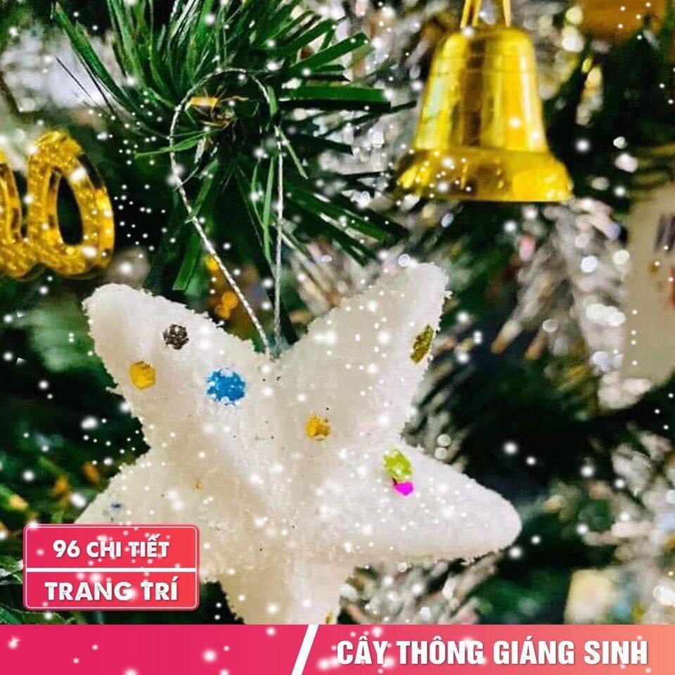 Combo CÂY THÔNG NOEL cao 1m6 và phụ kiện 96 ĐỒ TRANG TRÍ