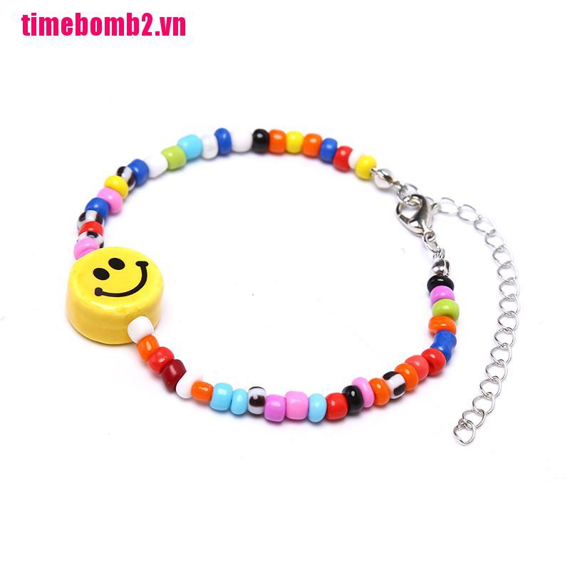 Vòng Tay Chuỗi Hạt Nhiều Màu Sắc Phong Cách Boho