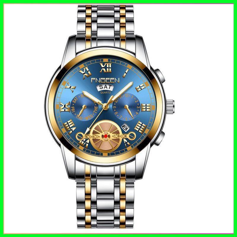 [ Đồng Hồ Nam ] ĐỒNG HỒ NAM FNGEEN CHÍNH HÃNG DÂY THÉP CHẠY 2 LỊCH (TẶNG KÈM HỘP VÀ PIN DỰ PHÒNG) [ Đồng Hồ Nam Cao Cấp] | BigBuy360 - bigbuy360.vn