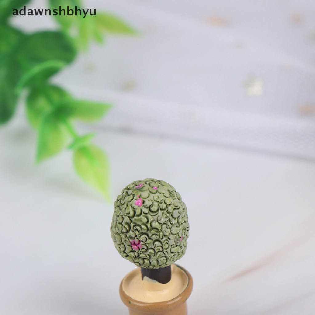 [adawnshbhyu] 2PCS 1:12 Miniature Green Plants Decoration Dollhouse Furniture Accessories [adawnshbhyu]