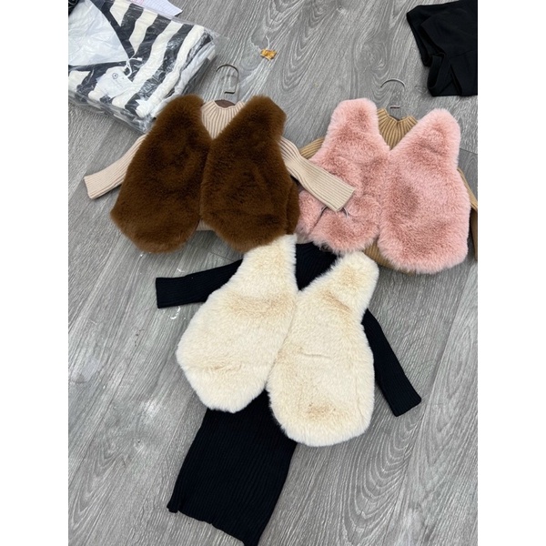 Váy Len body sẻ tà cao cấp cho bé gái 10-22kg Hàng quảng Châu