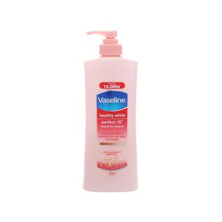 Sữa dưỡng thể trắng da Vaseline Healthy White Perfect 10 350ml- Chính Hãng