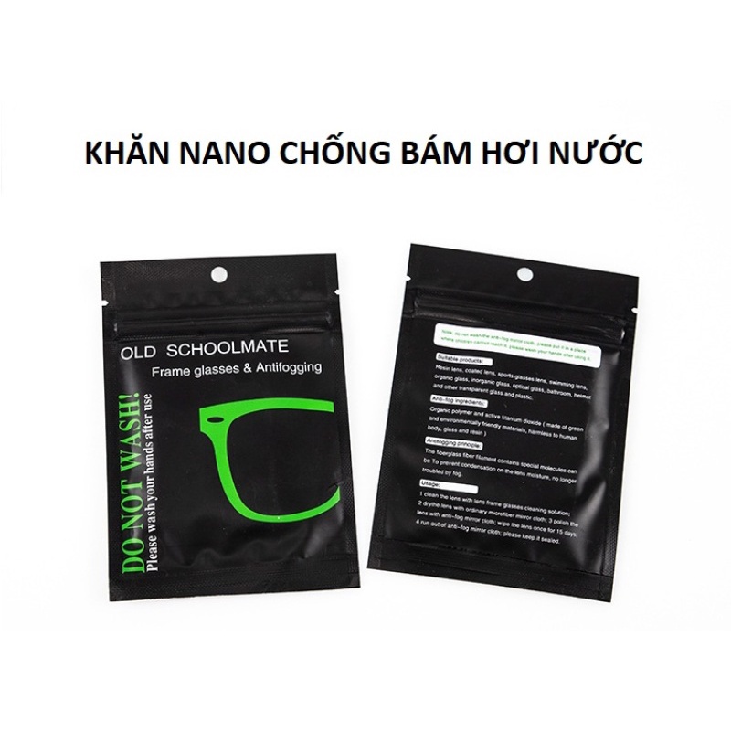 Miếng Lau Kính Chống Sương Mù Nano Có Thể Tái Sử Dụng Nhiều Lần