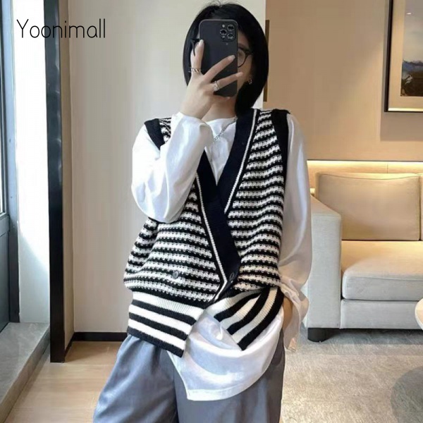 Áo Dệt Kim Sát Nách Cổ Chữ V Màu Sắc Đa Dạng | BigBuy360 - bigbuy360.vn