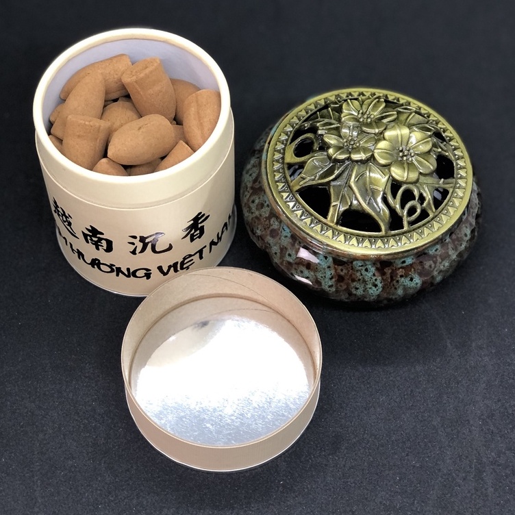 Lư xông trầm bằng gốm hương đỉnh Lộc Phát